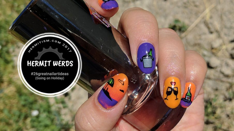 Drink-cation - Hermit Werds - #26greatnailartideas (Going on Holiday)