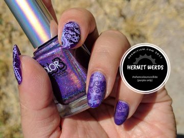 Purple Dragon - Hermit Werds - eastern dragon in purple on a with a cloud pattern and mix of matte and shiny finishes