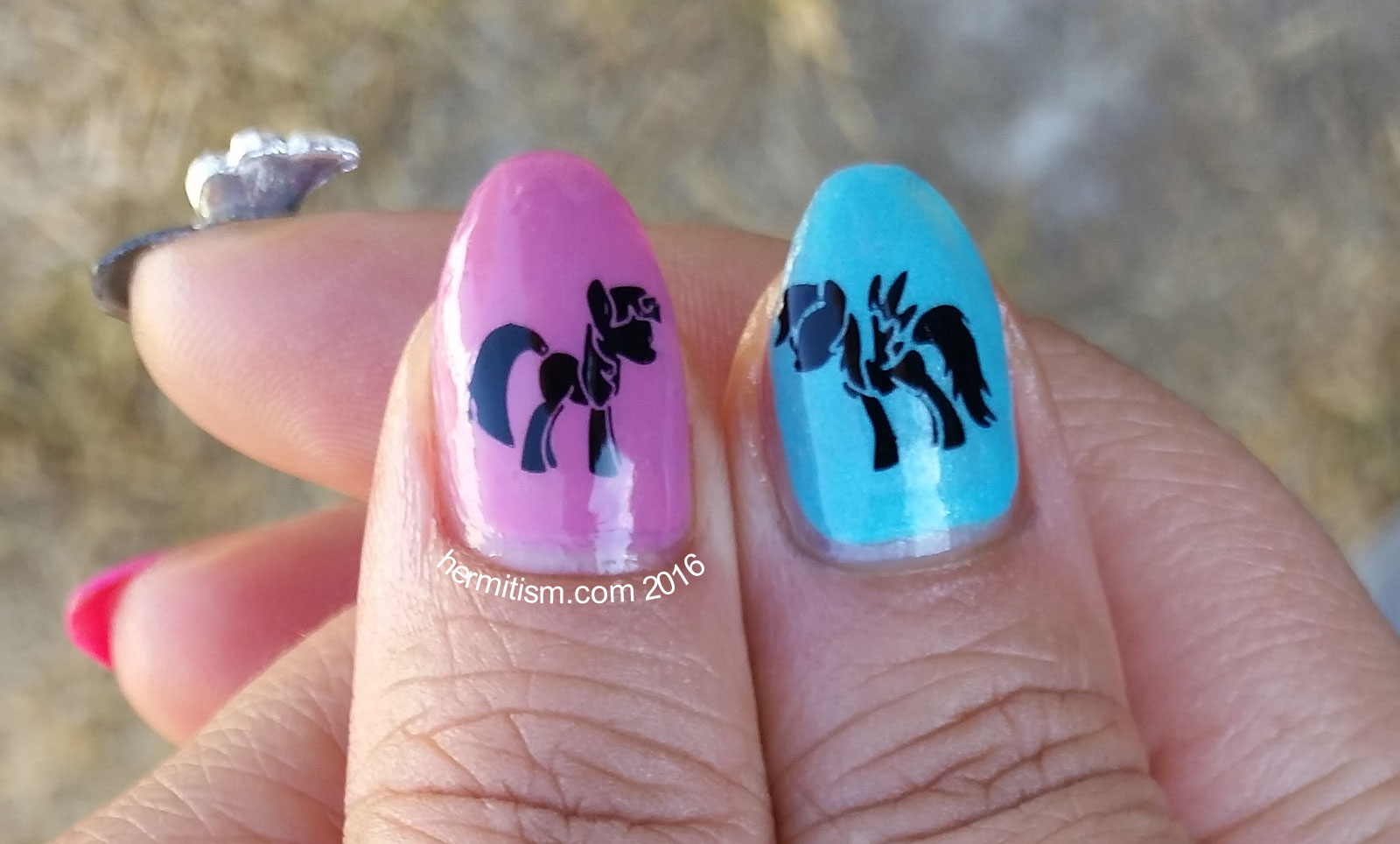 M is for My Little Pony - ABC Nail Art Challenge - Hermit Werds