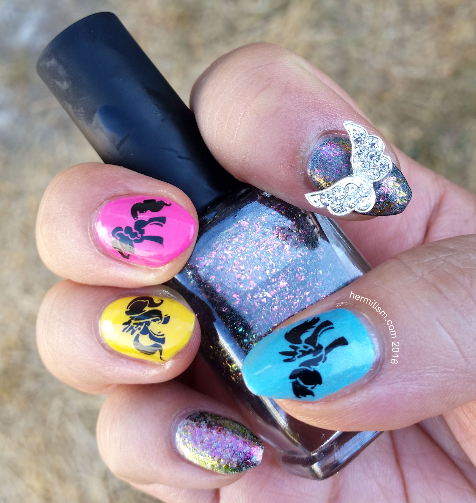 M is for My Little Pony - ABC Nail Art Challenge - Hermit Werds