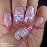 Coffee Is Love - Hermit Werds - funny pink-themed nail art focused on loving coffee