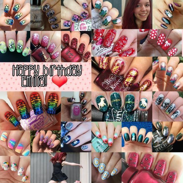 Emilia's @nailseeys birthday collage - 2018