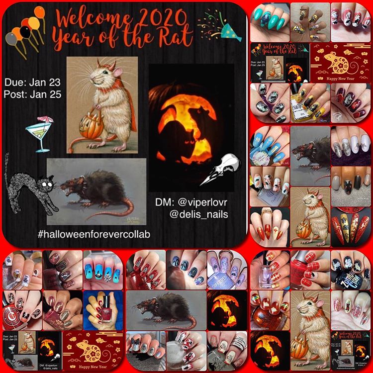 #HalloweenForeverCollab - Year of the Rat collage