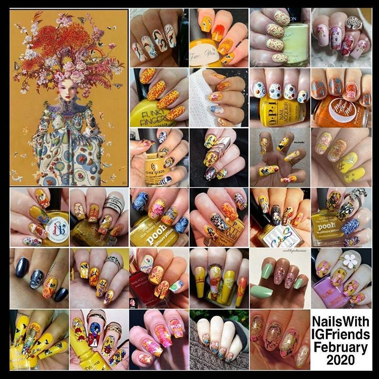 #nailswithigfriends - February 2020 collage