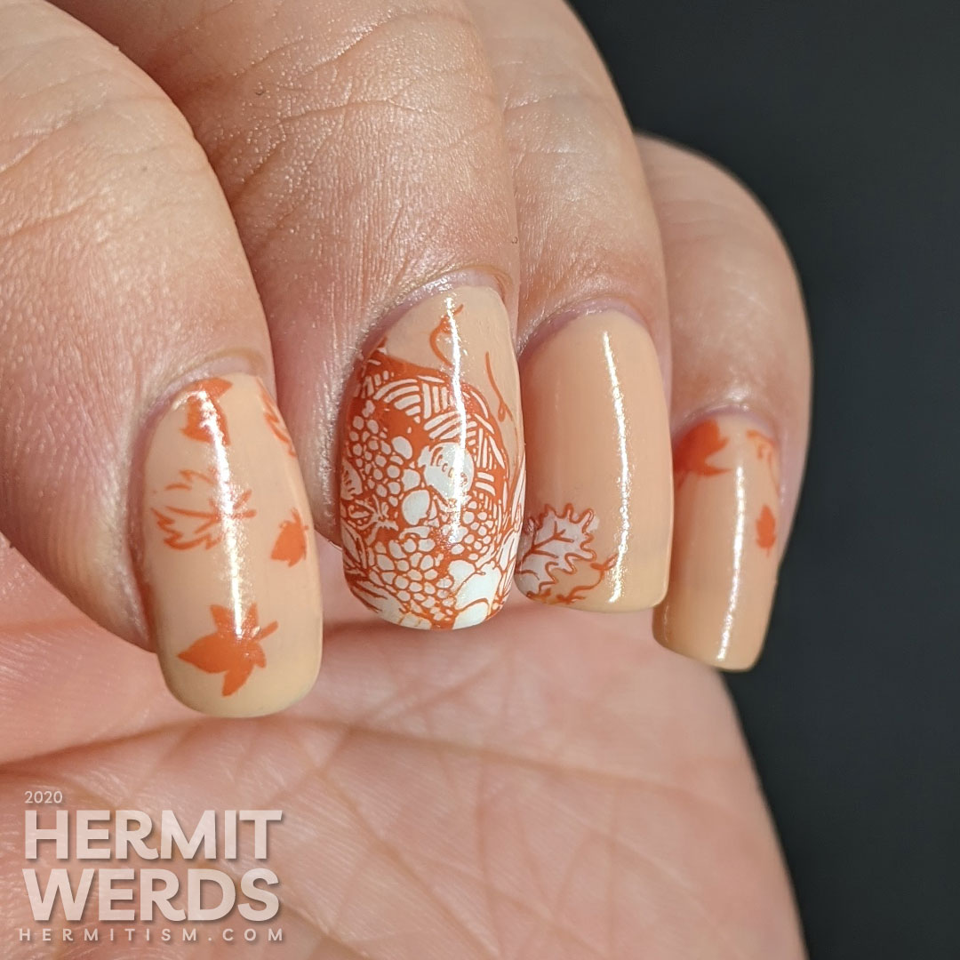 Color Street hot nail Autumn Harvest pumpkins retired