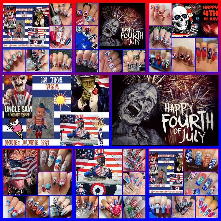 #HalloweenForeverCollab - Monsters in the USA collage