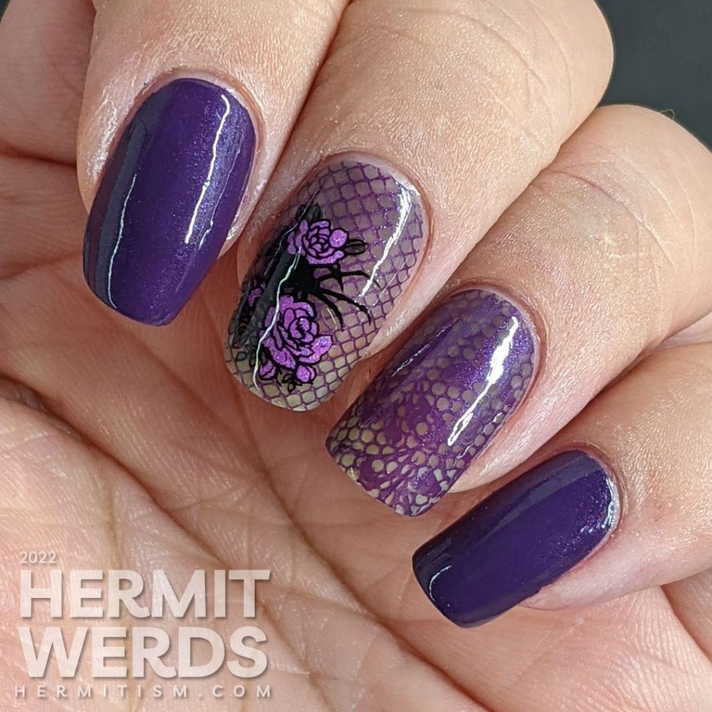 dark purple nail designs