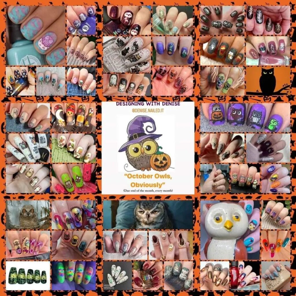 #DesigningWithDenise - October Owls Obviously collage