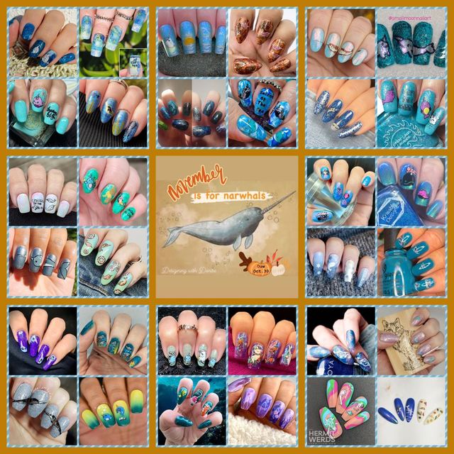 #DesigningWithDenise - November Narwhale collage