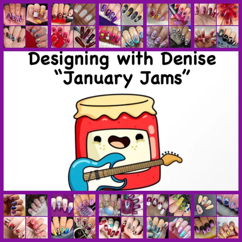 #DesigningWithDenise - January Jams collage