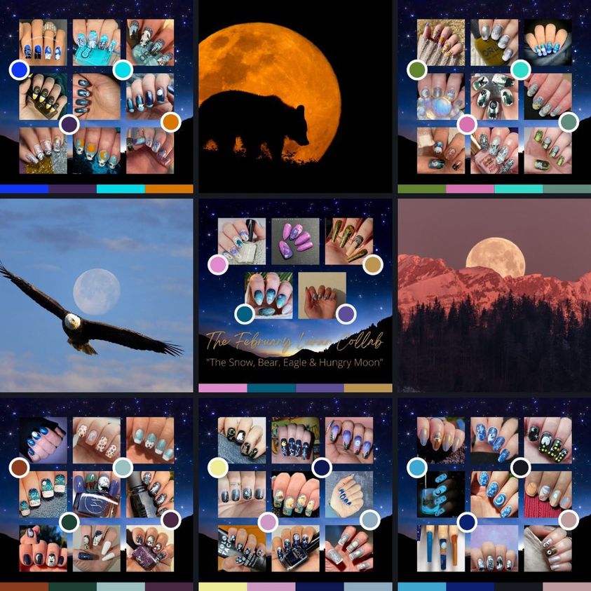 #TheLunarCollabFeb - Bear Moon collage