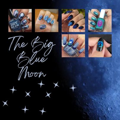 #TheLunarCollabAug - Blue Moon collage
