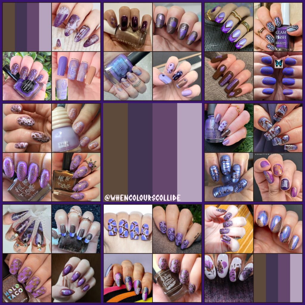 @WhenColoursCollide - Brown/Purple collage