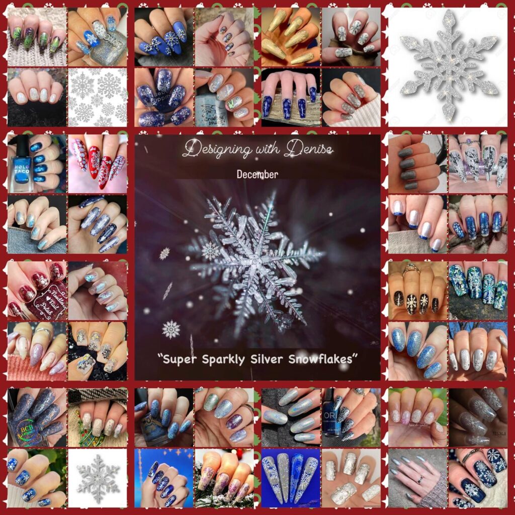#DesigningWithDenise - Super Sparkly Silver Snowflakes collage