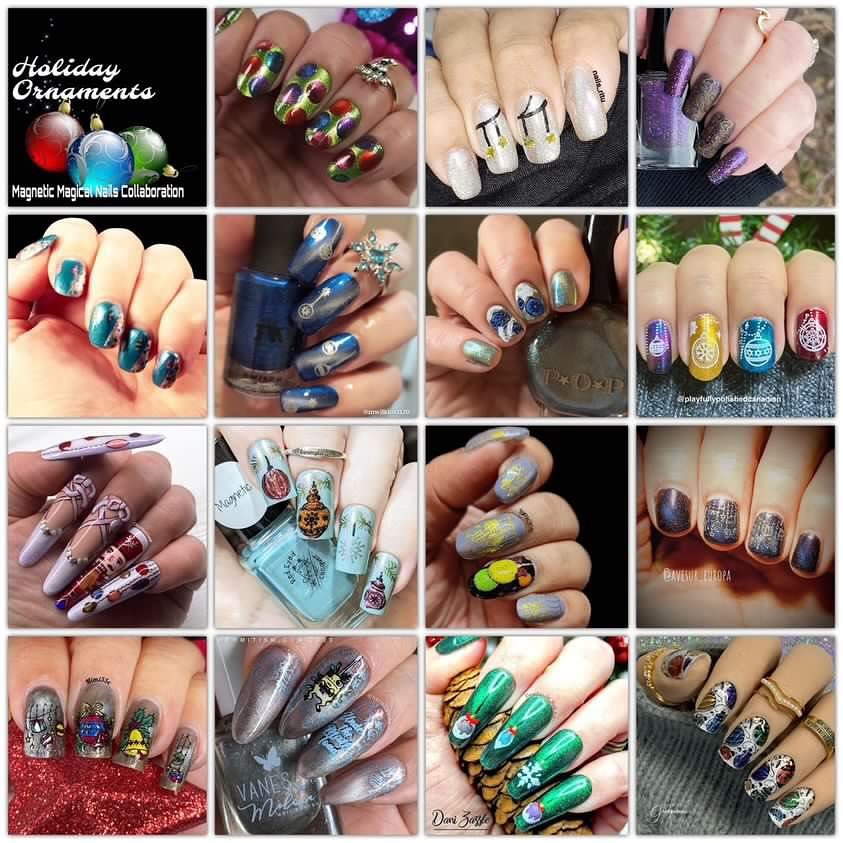 @MagneticMagicalNails - Ornaments collage