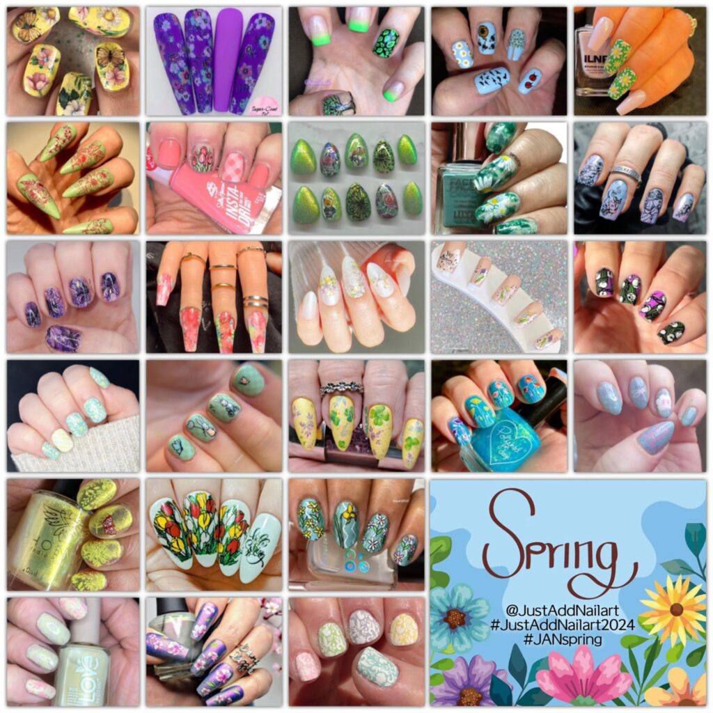 @JustAddNailArt - Spring collage