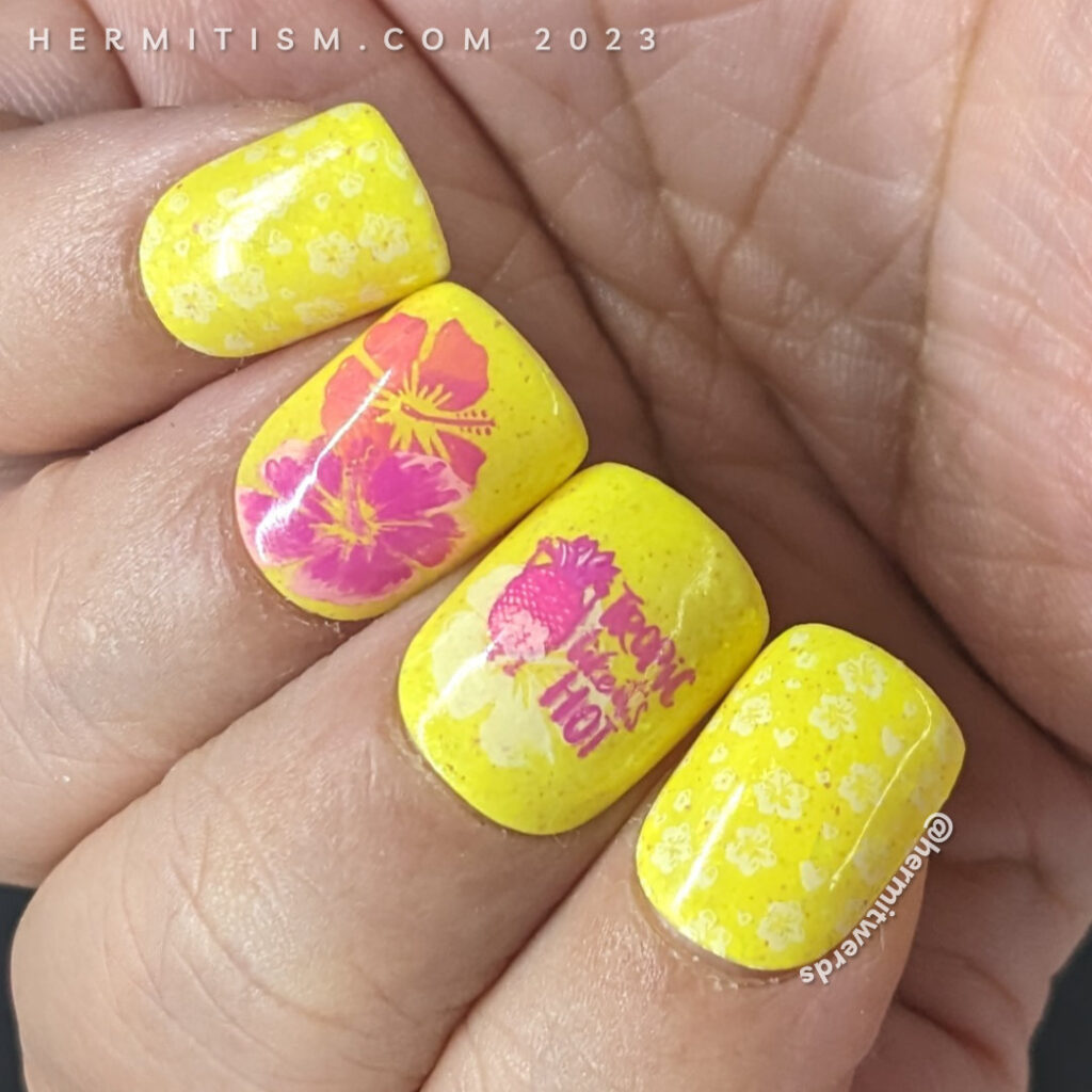 Sizzling Tropic Pineapples – Summer time Nail Artwork
