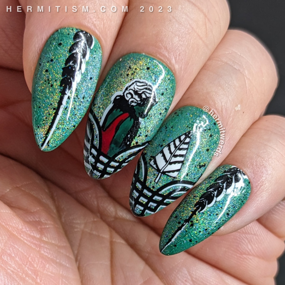 NailArt super fine glitter for nails HOLO AQUA - Fantasy Nails
