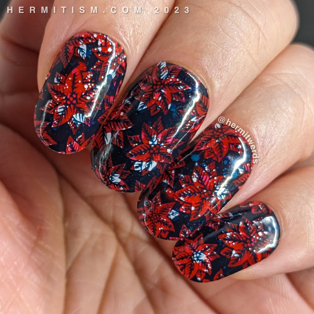 39 Heart Touching & Unique Red And Black Marble Nails Design